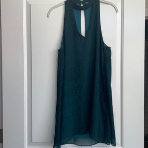 Karlie green and black snake print mini dress. Size medium.